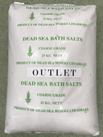 死海の塩２５ｋｇクリスタルアウトレット袋